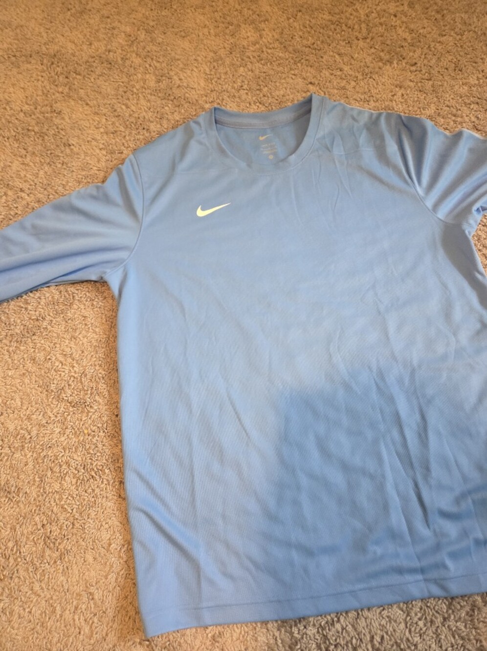 Light Blue Nike Long Sleeve Shirt Dri Fit XL